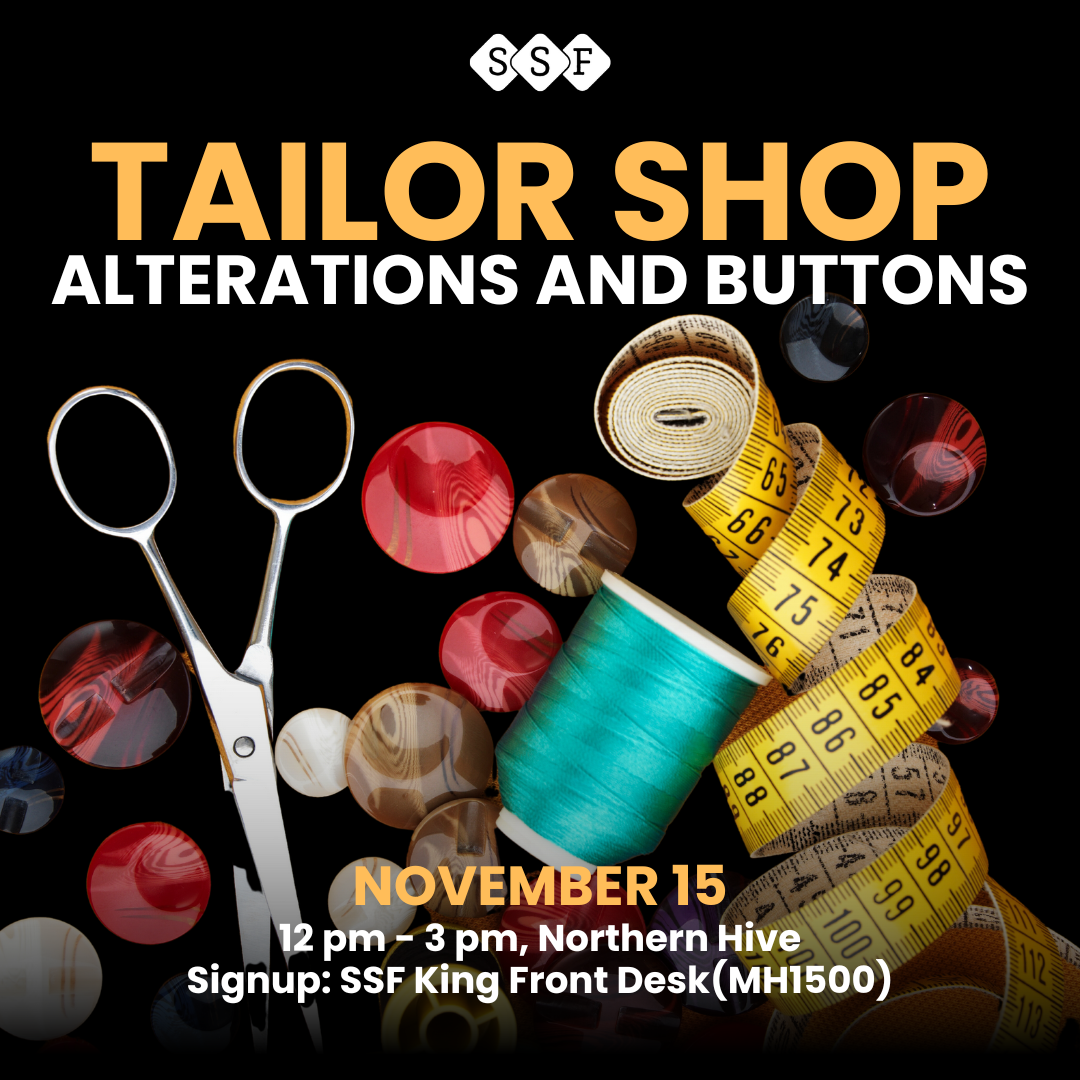 Tailor shopAlterations and Buttons King Seneca Student Federation